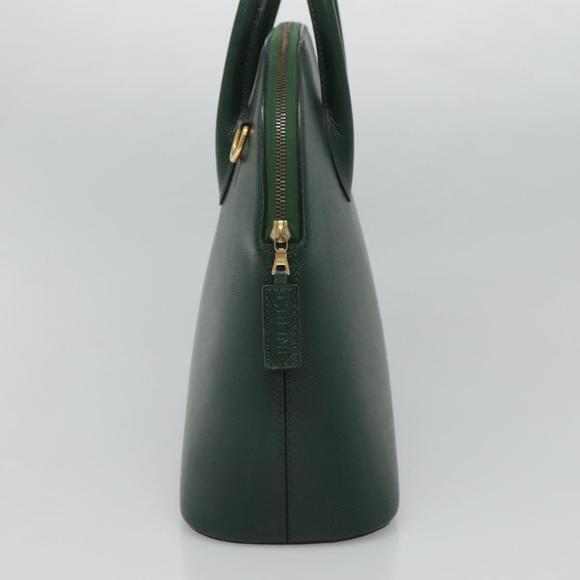 CELINE Hand Bag Leather Green Auth ep7982 - Picture 3 of 16